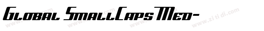 Global SmallCaps Med字体转换